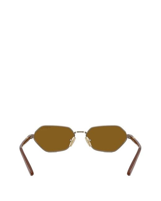 Vogue Eyewear Metallic Geometric-Frame Sunglasses
