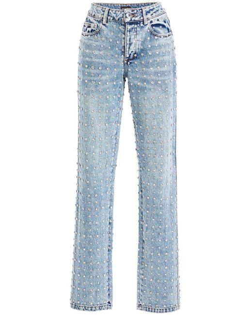retroféte Blue Verzierte Vero Jeans