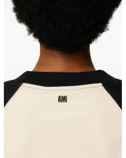 AMI Black Ami De Coeur Short-Sleeve Cotton T-Shirt