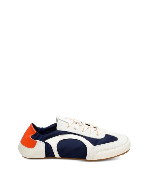 Dorothee Schumacher Blue Panelled Mesh-Insert Sneakers