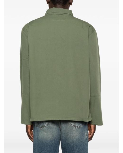 Uskees Green Button Pocket Jacket for men