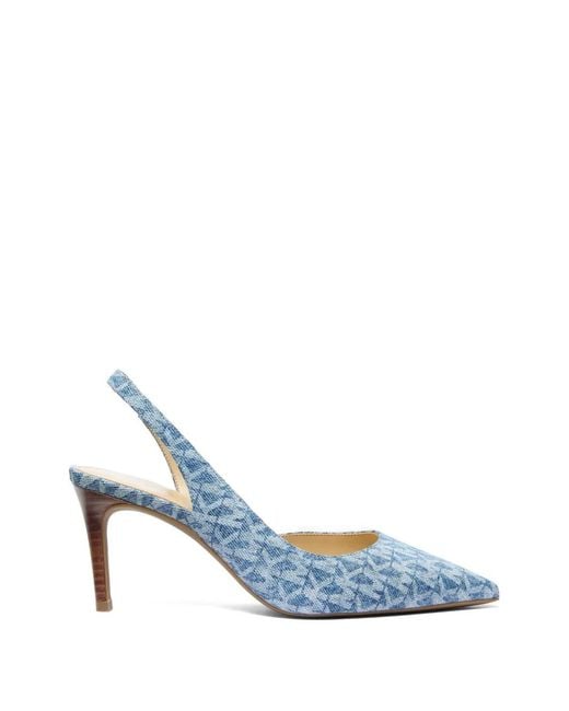 Michael Kors Blue Alina Sling Pumps