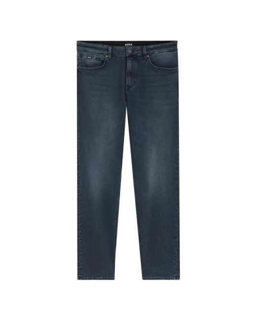 Boss Blue Regular-Fit Jeans for men