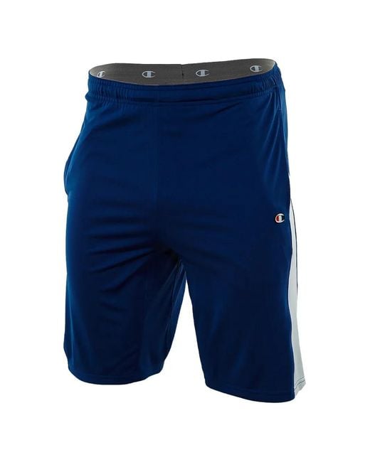 Champion Blue Double Dry Side-Stripe Shorts for men