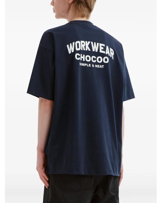 Chocoolate Blue Crewneck Graphic T-Shirt for men