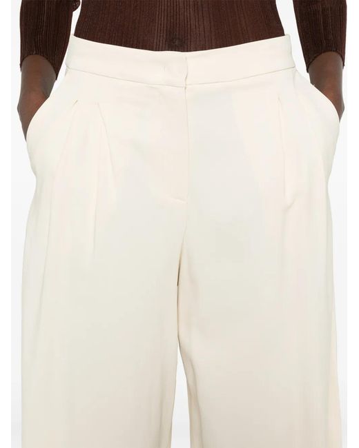 Twinset White Pleated Shorts