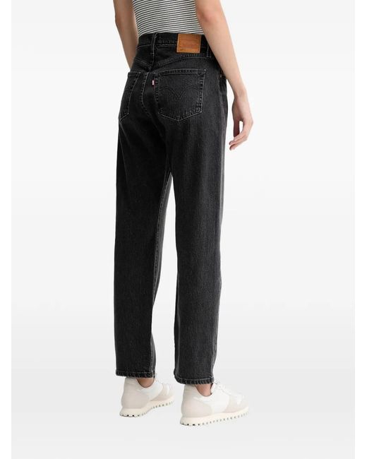 Levi's Women's Black 501 Curve Patch-Pocket Jeans