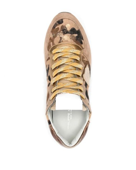 Philippe Model Pink Trpx Suede Sneakers