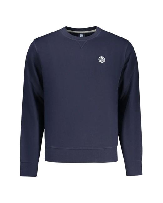 North Sails Blue Sweat À Patch Logo for men