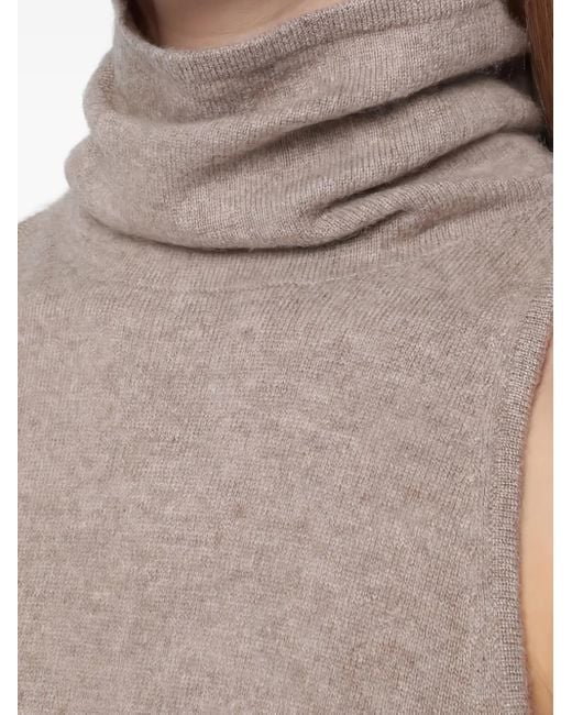 Almada Label White Top Mit Rollkragen