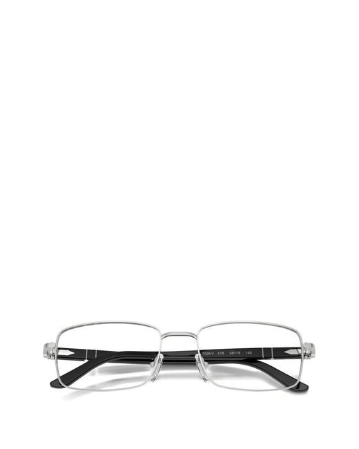 Persol White Brille Mit Eckigem Gestell