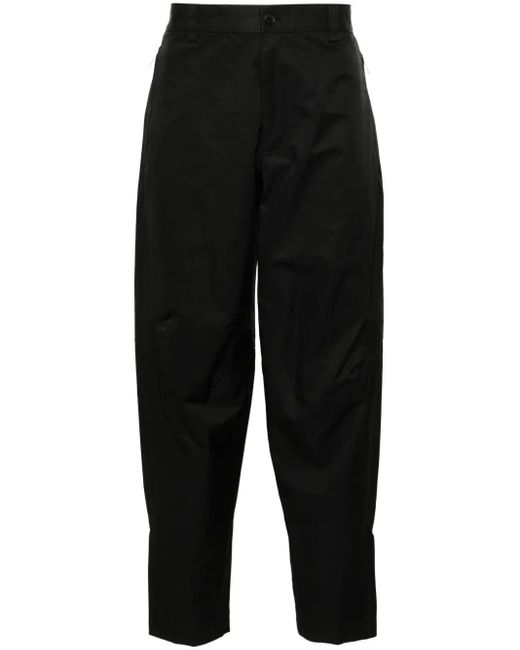 Lanvin Black Cotton Blend Biker Trousers for men