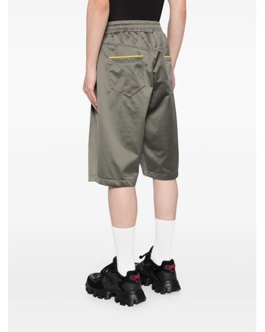 Ferrari Gray Drawstring-Waist Bermuda Shorts for men