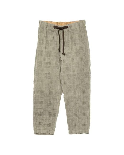 Uma Wang Multicolor Check-Pattern Drawstring Pajamas