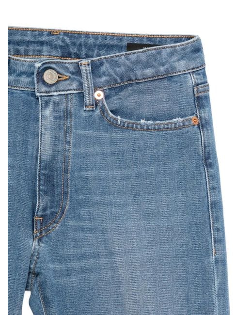 Dondup Blue Button Flared Jeans