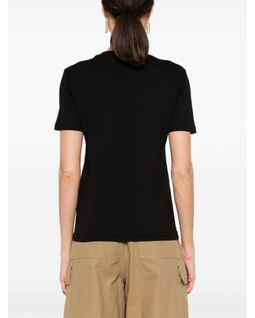 Just Cavalli T-shirt Met Tijgerprint in het Black