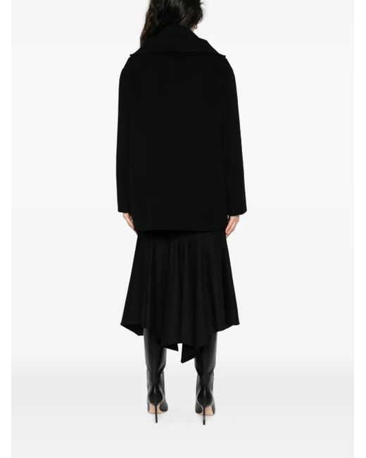 Alberta Ferretti Black Button-Fastening Collared Jacket