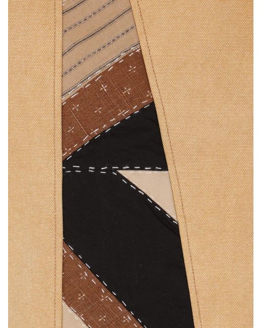 KHOKI Natural Patchwork Panelled Jacket for men