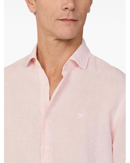 Camicia di Hackett in Pink da Uomo