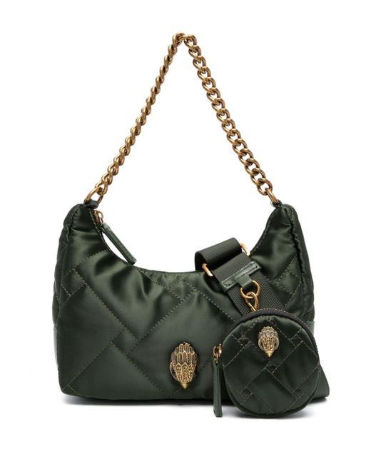 Kurt Geiger Green The Recycled Quilted Crossbody Bag