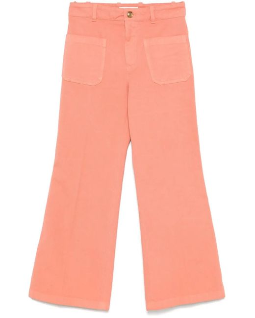 Chloé Cropped Broek in het Orange