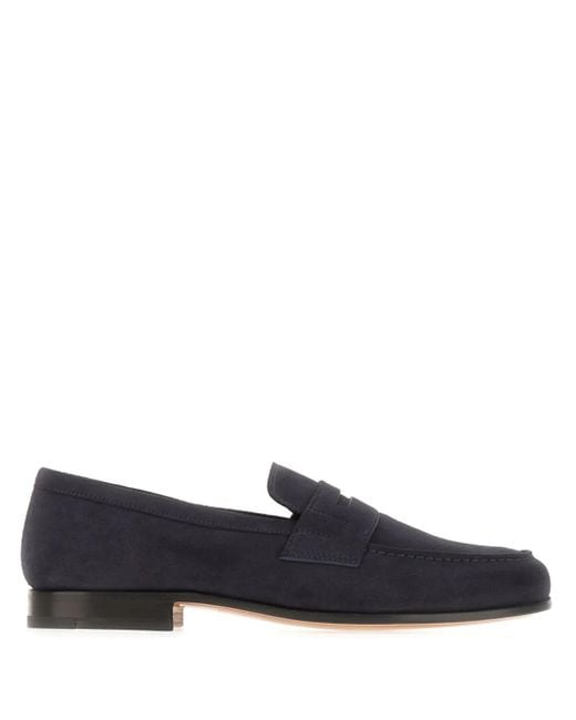Church's Blue Suede Loafers for men