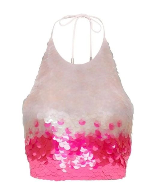 David Koma Pink Sleeveless Top