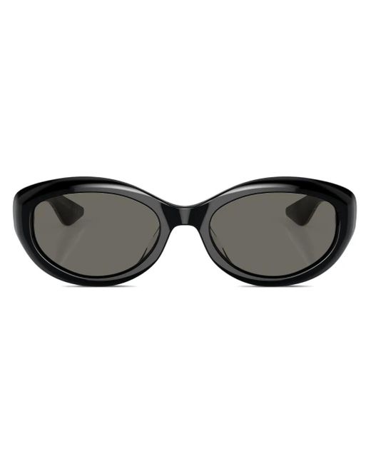 Oliver Peoples Black 1969 Oval-Frame Sunglasses
