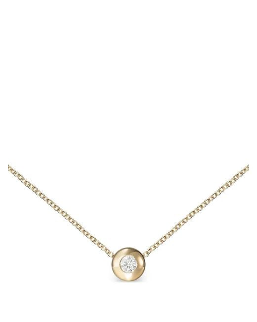 Melissa Kaye Natural 18K Small Audrey Diamond Pendant Necklace