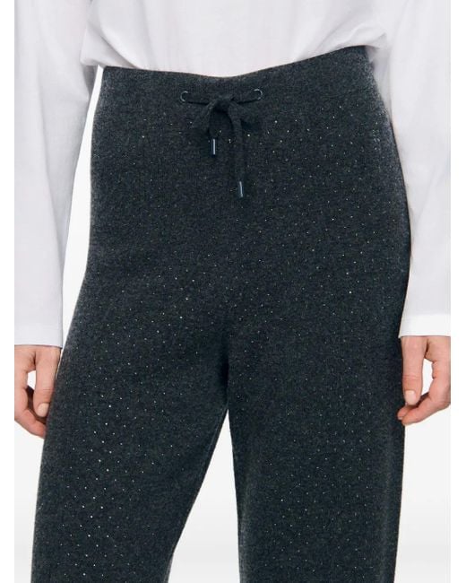 Sandro ラインストーン パンツ Black