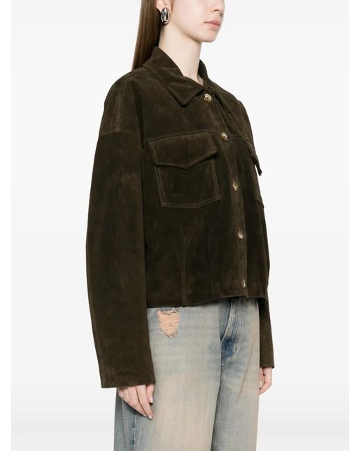 ViCOLO Black Pocket Collared Jacket