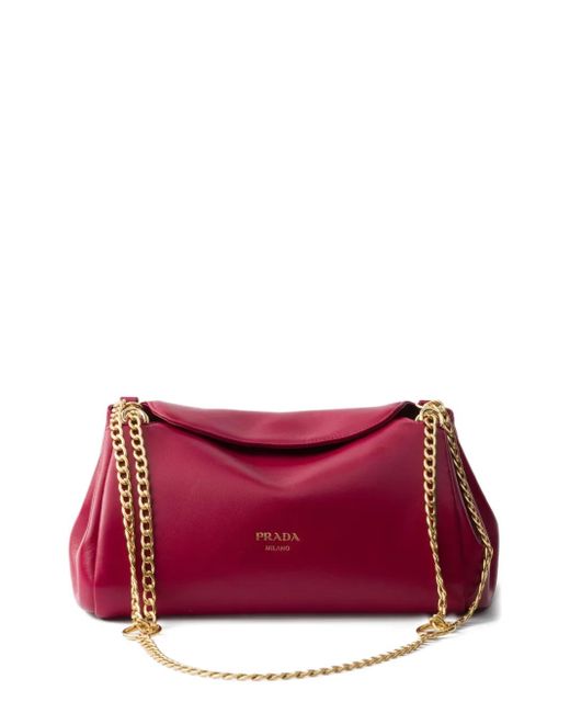 Prada Red Small Tumulte Shoulder Bag