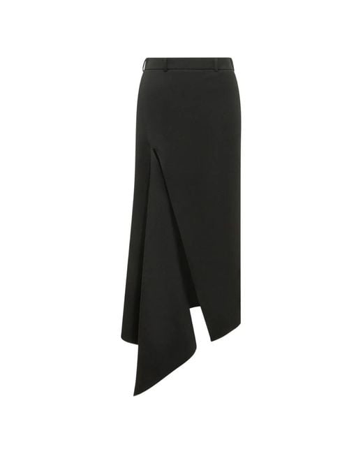 Givenchy Black Slashed Skirt