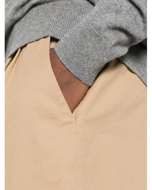 The Row White Pleated Culottes Trousers