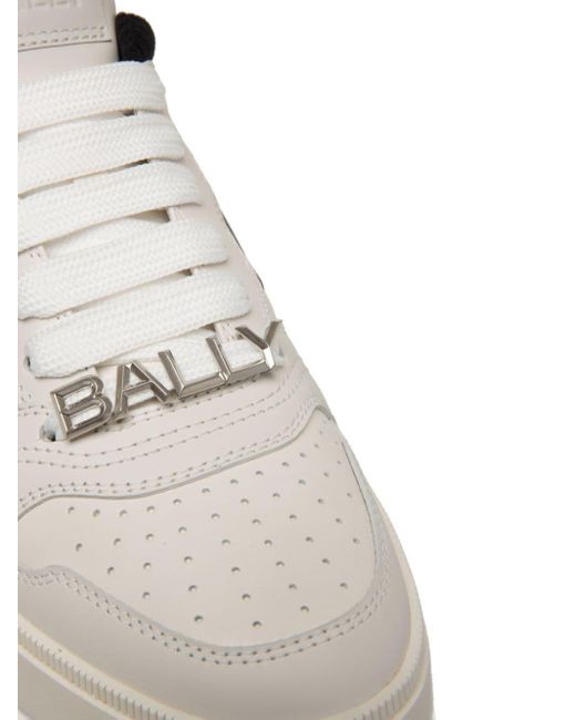 Bally White Royalty Leather Sneakers for men