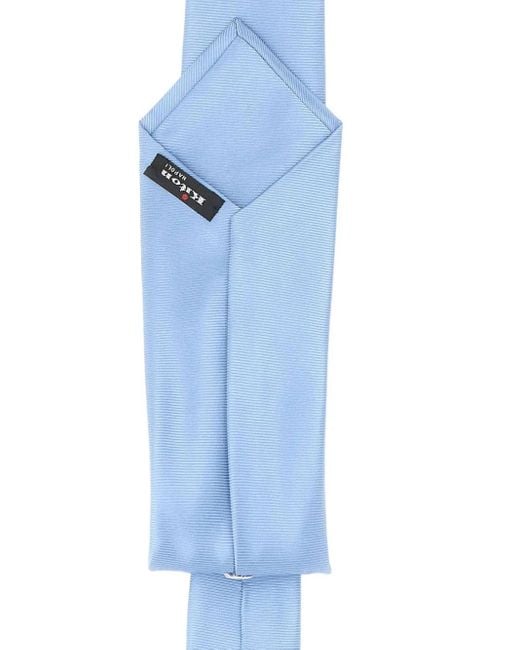 Kiton Blue Silk Tie for men
