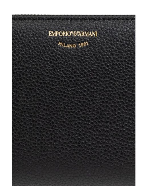 Emporio Armani Black Continental Wallet