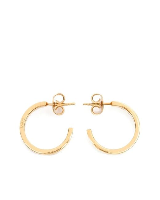 Maison Margiela Metallic Logo-Reference Earrings