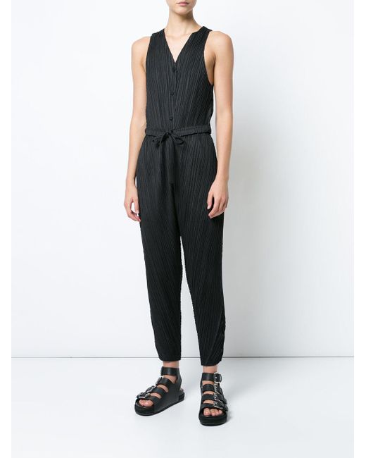 Pleats Please Issey Miyake Thicker Bounce Jumpsuit in Black | Lyst