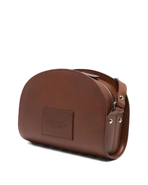 A.P.C. Brown Embossed Satchel