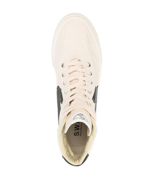 Stepney Workers Club White Varden S-Strike Hi-Top Sneakers for men