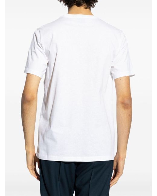 PS by Paul Smith White Graphic-print Cotton T-shirt for men
