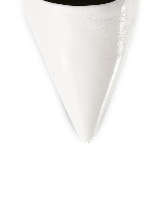 Högl White Ruby Pointed-Toe Slingback Pumps