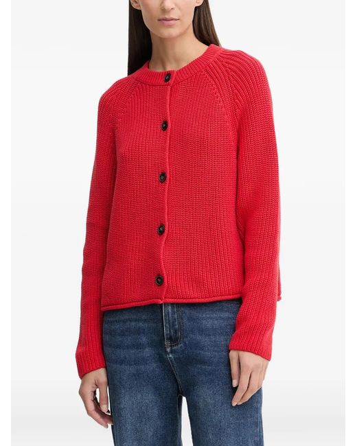Marc O' Polo Red Buttoned Cardigan
