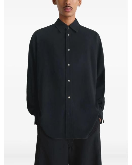 Lemaire Black Button-Down Shirt for men