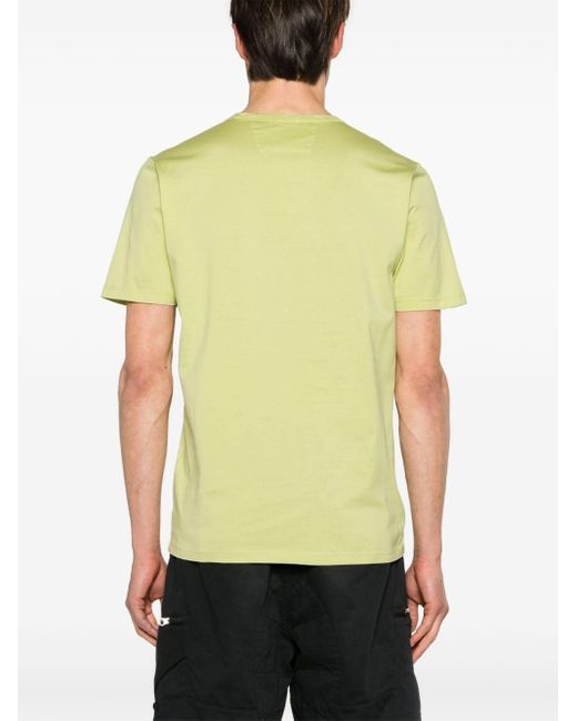 T-shirt con applicazione di C P Company in Yellow da Uomo