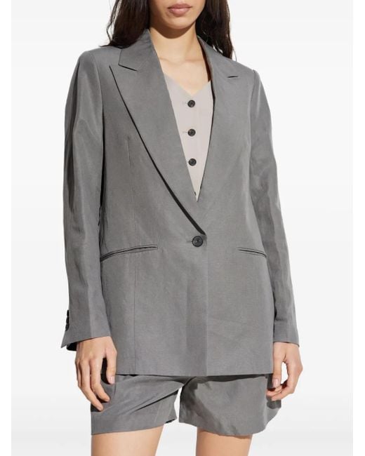 AllSaints Gray Averie Tailored Blazer
