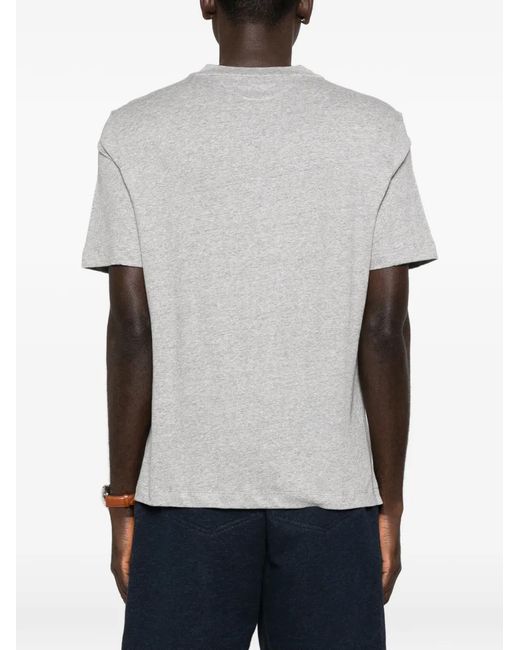 メンズ Brunello Cucinelli クルーネック ポロシャツ Gray