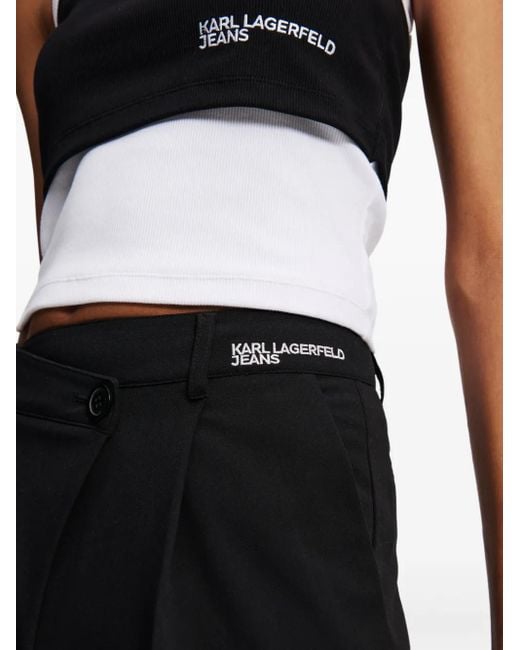 Karl Lagerfeld テーラードパンツ Black