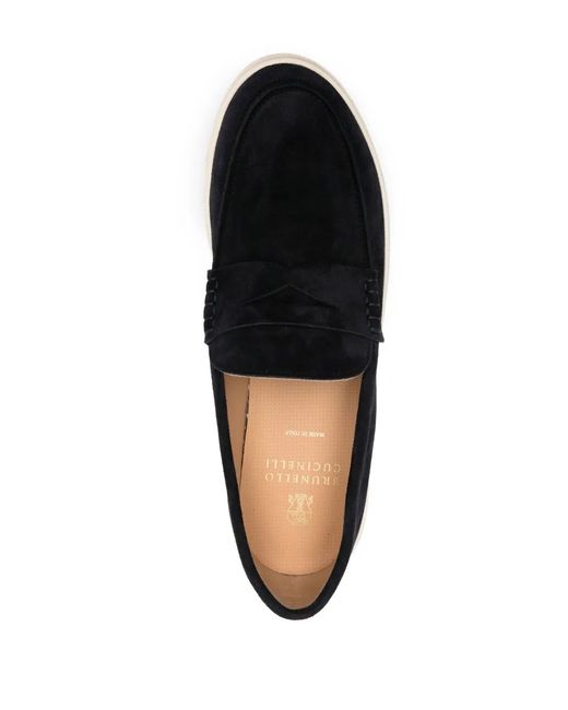Brunello Cucinelli Black Loafers for men